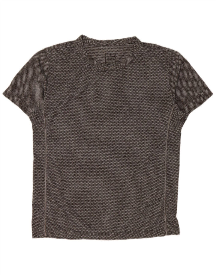 CHAMPION Mens T-Shirt Top Medium Grey Polyester