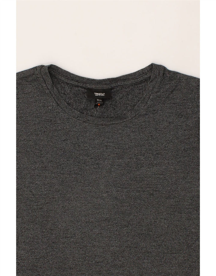 MOSSIMO Womens T-Shirt Top UK 12 Medium Grey Cotton Vintage Mossimo and Second-Hand Mossimo from Messina Hembry 