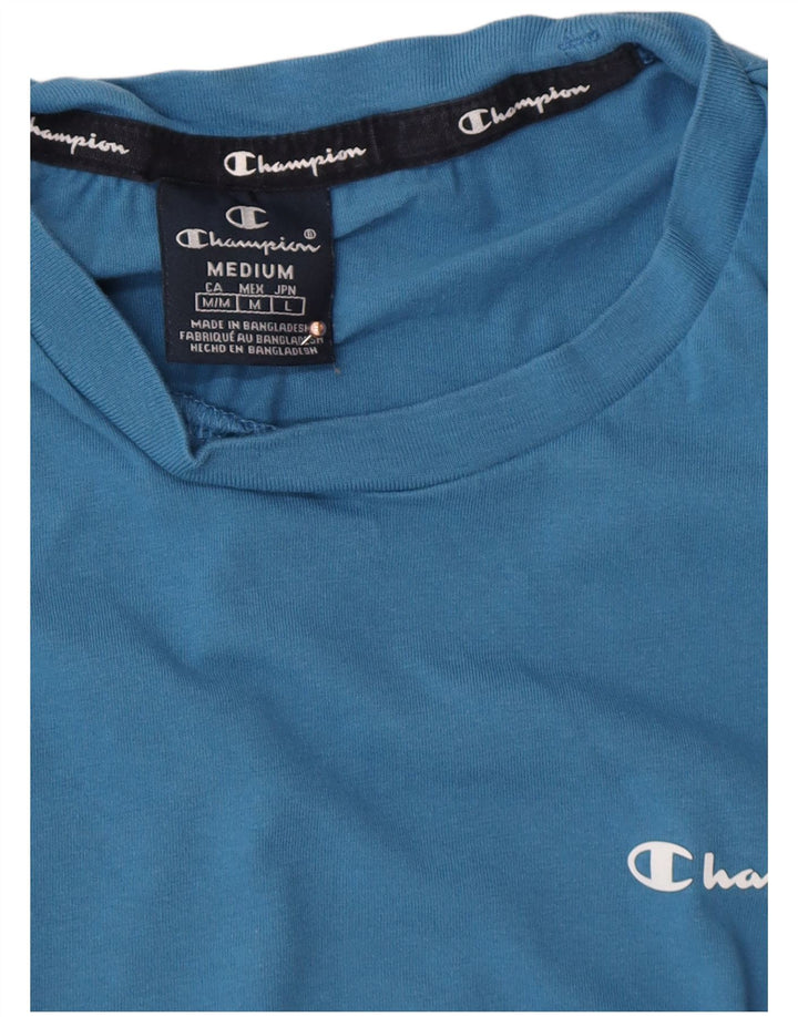 CHAMPION Mens T-Shirt Top Medium Blue