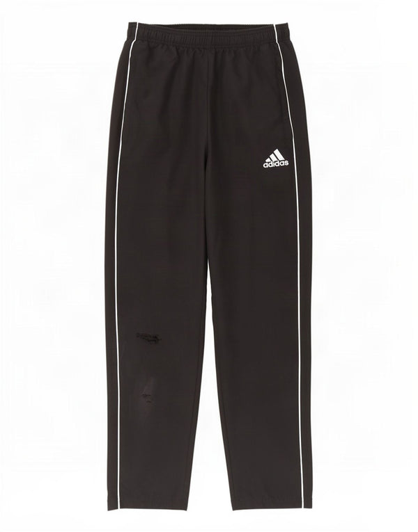Adidas Boys Tracksuit Trousers 13-14 Years Black Polyester