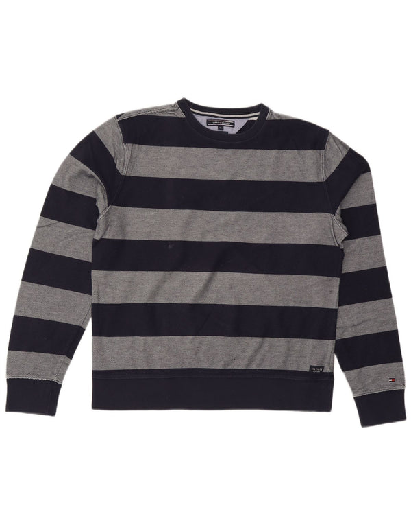 TOMMY HILFIGER Womens Crew Neck Jumper Sweater UK 18 XL Navy Blue