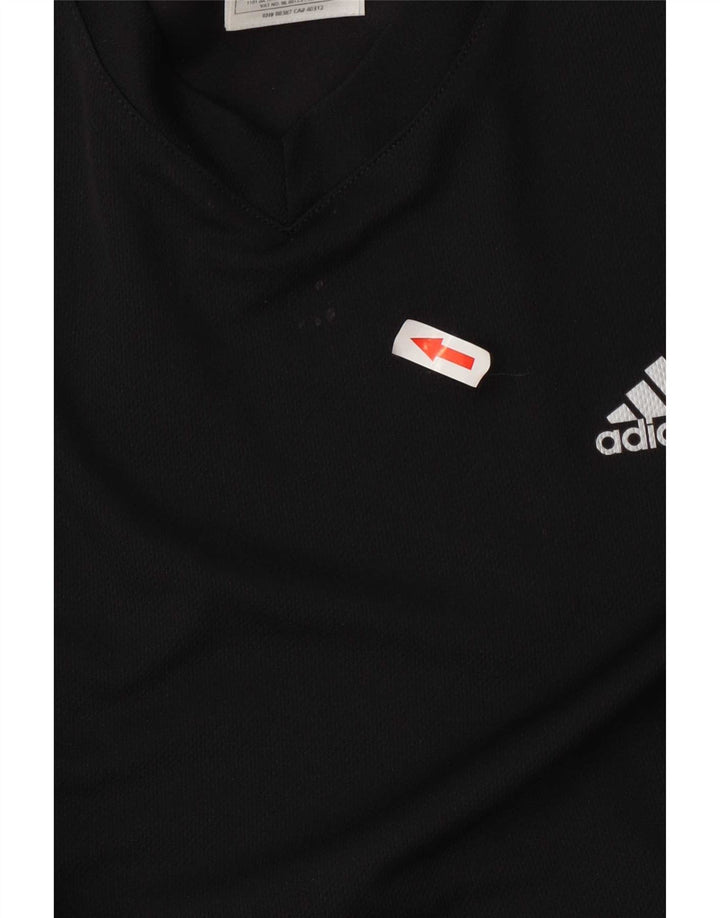 Adidas Womens Response Top Long Sleeve UK 12 Medium Black Polyester