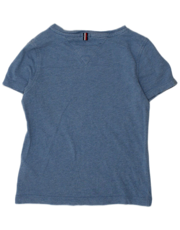 TOMMY HILFIGER Boys T-Shirt Top 2-3 Years Blue Cotton