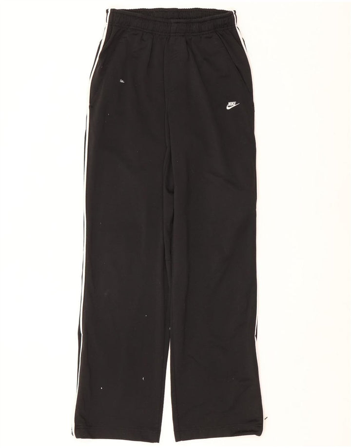 NIKE Mens Tracksuit Trousers Small  Black Polyester