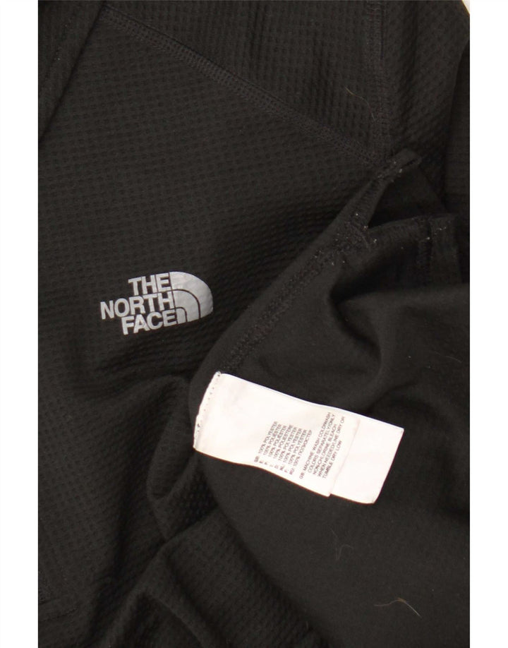 The North Face Womens Polo Shirt UK 12 Medium Black Polyester