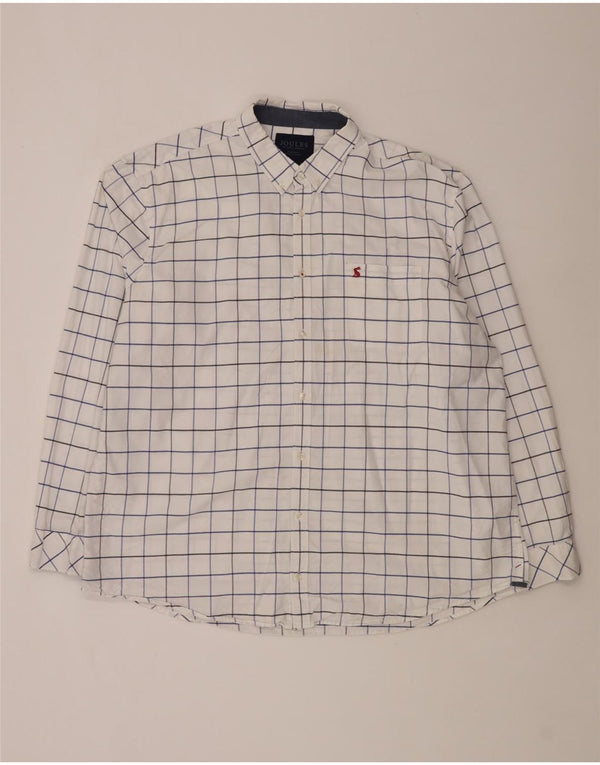 Joules Mens Classic Fit Shirt 3XL White Check Cotton