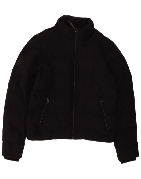 Superdry Mens Padded Jacket UK 38 Medium Black Polyester
