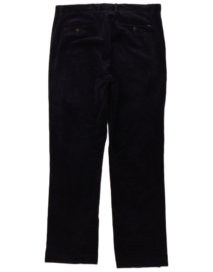 POLO RALPH LAUREN Mens Classic Fit Corduroy Trousers W34 L32 Navy Blue