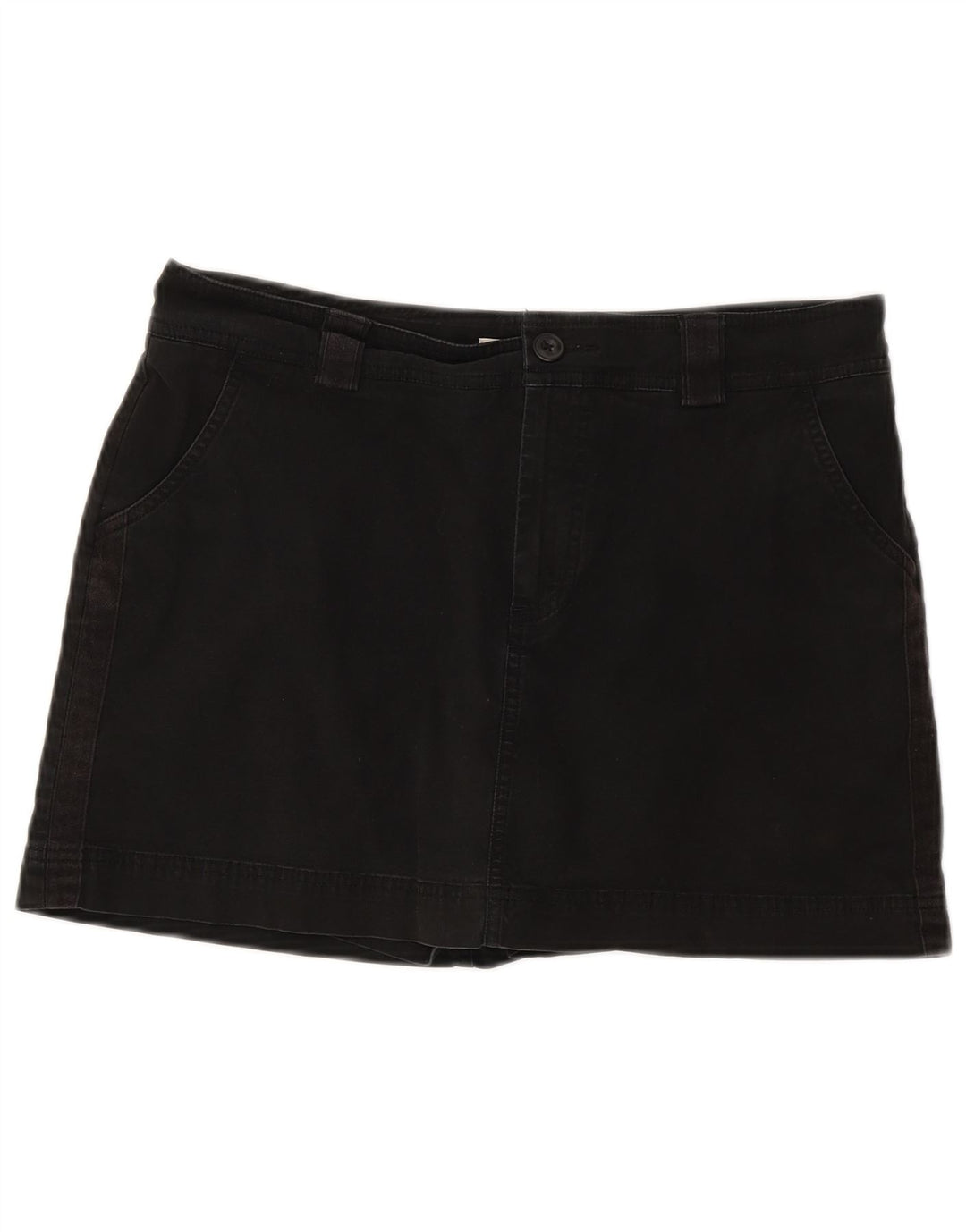 DOCKERS Womens Chino Shorts US 8 Medium W34 Black Cotton