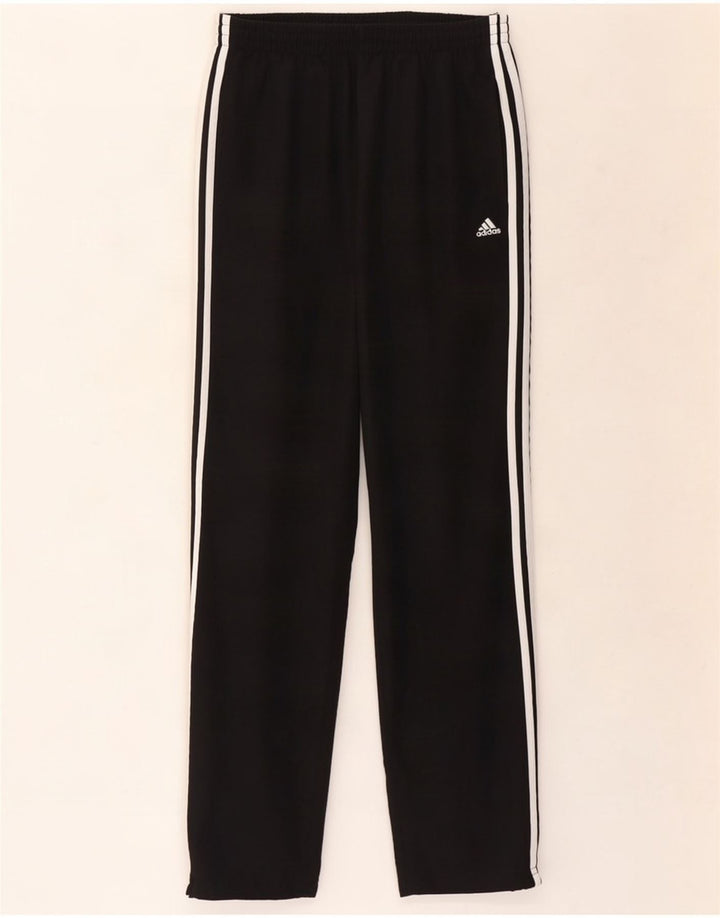Adidas Mens Tracksuit Trousers Medium Black Polyester