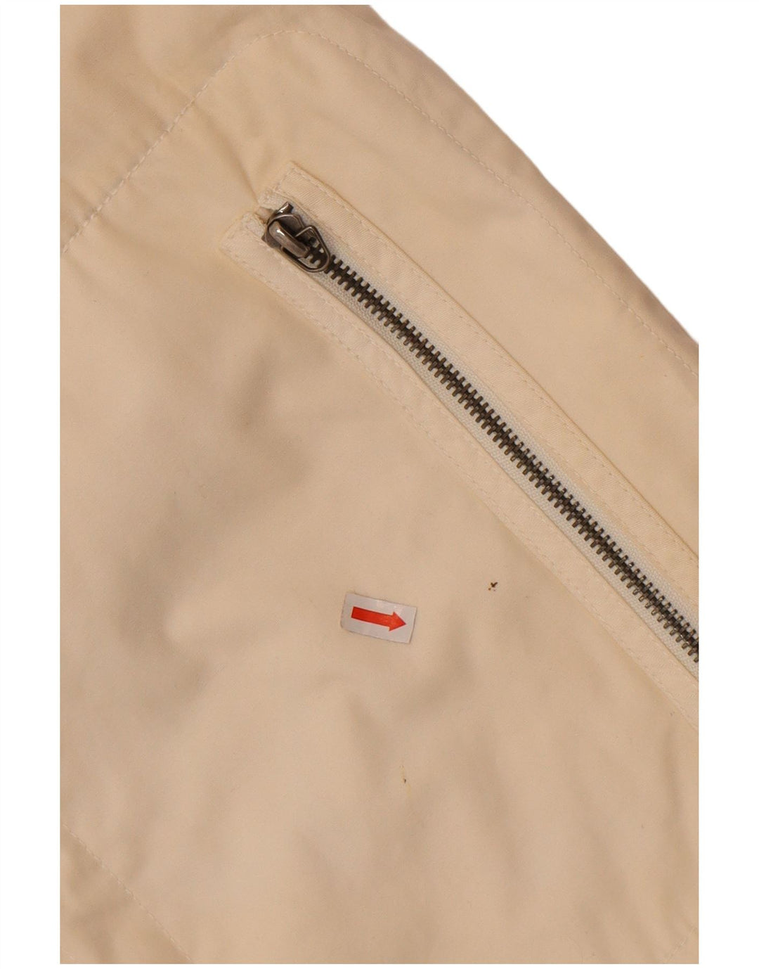 Diesel Womens Bomber Jacket UK 18 XL Off White Cotton