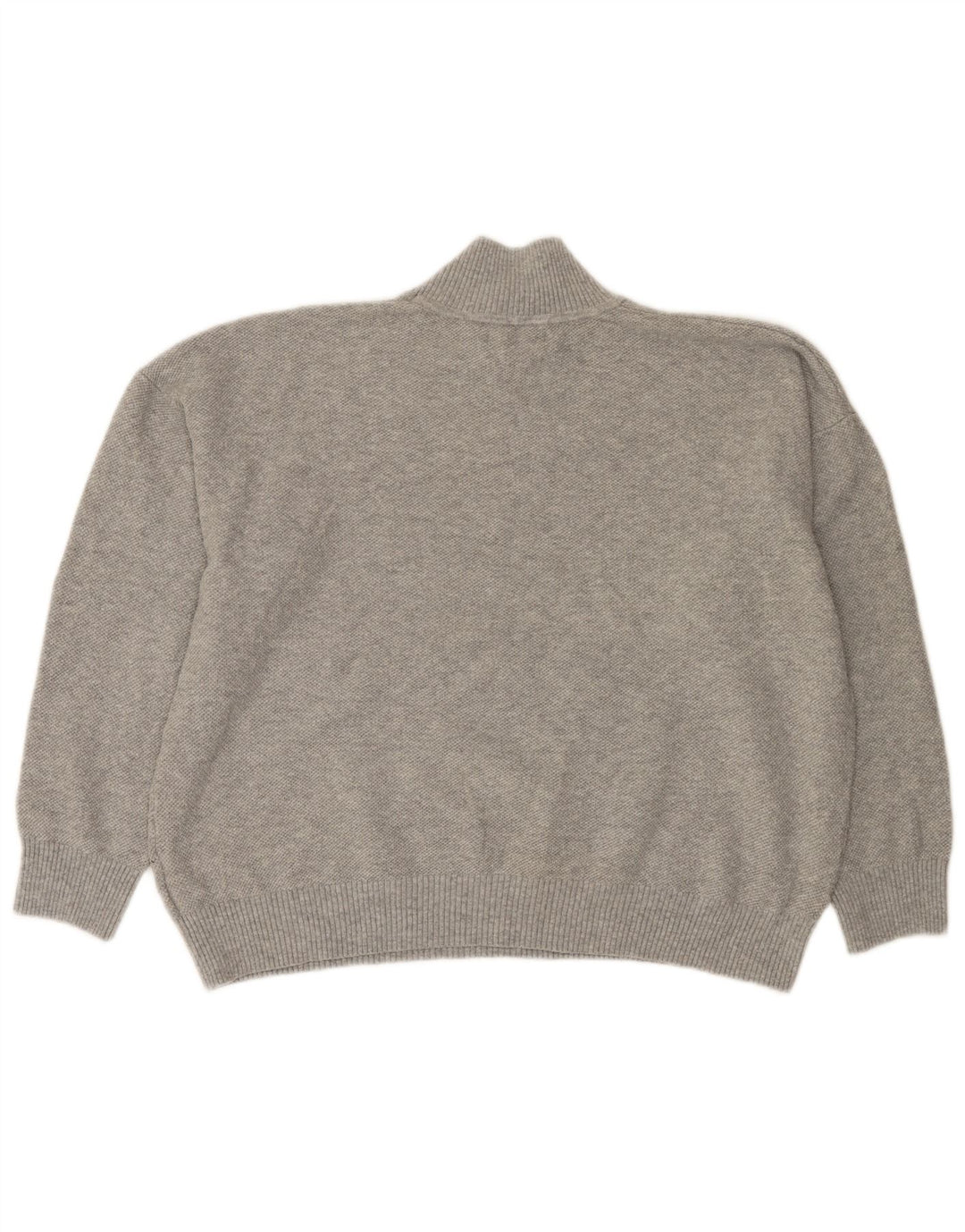 Marks & Spencer Womens Turtle Neck Jumper Sweater UK 16 Large Grey