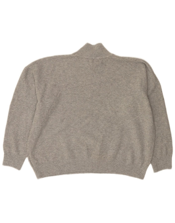 Marks & Spencer Womens Turtle Neck Jumper Sweater UK 16 Large Grey