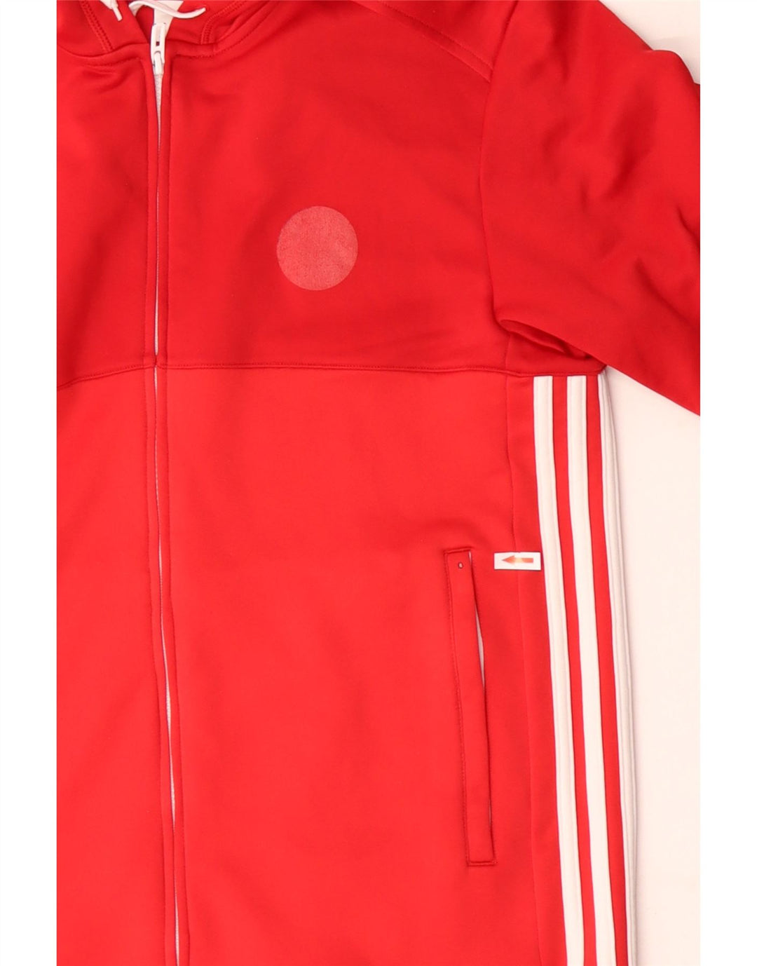 Adidas Mens Climalite Zip Hoodie Sweater Medium Red Polyester