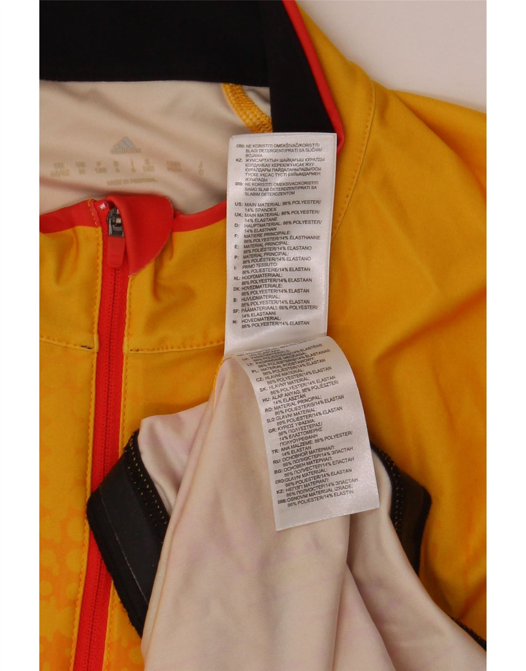 ADIDAS Mens Graphic Pullover Tracksuit Top UK 40/42 Medium Yellow Tie Dye