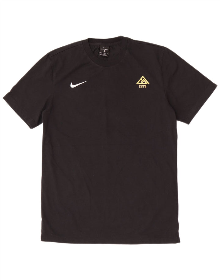 Nike Mens Graphic T-Shirt Top Medium Black Cotton