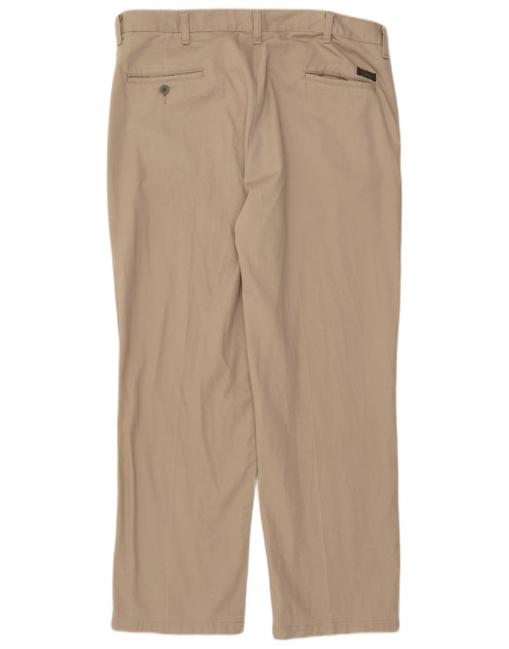 LEE Mens Straight Chino Trousers W38 L30  Beige Cotton