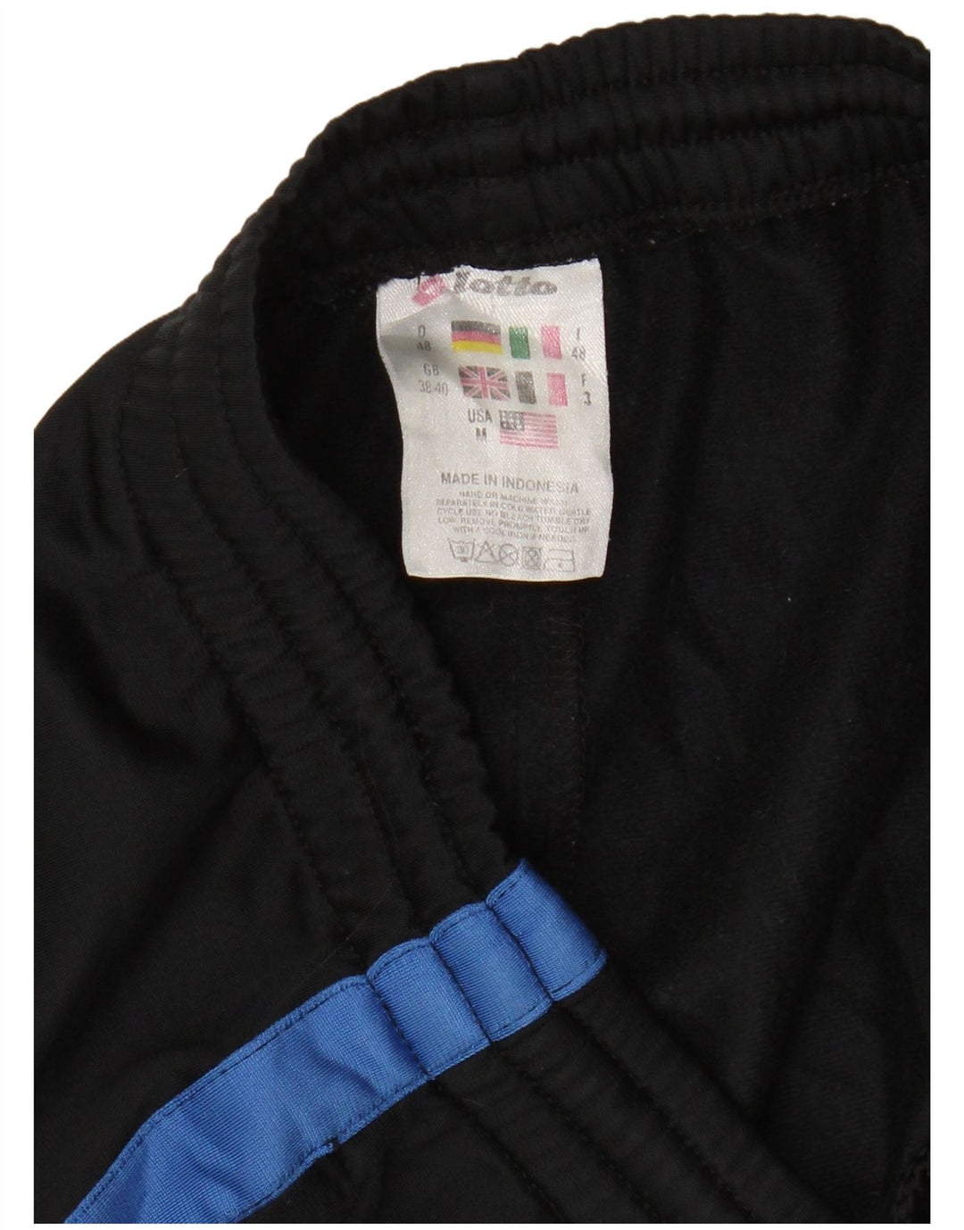 Lotto Mens Sport Shorts UK 38/40 Medium Black Colourblock Polyester
