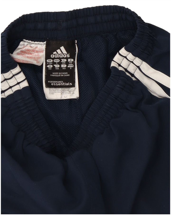 Adidas Boys Tracksuit Trousers 9-10 Years  Navy Blue Polyester