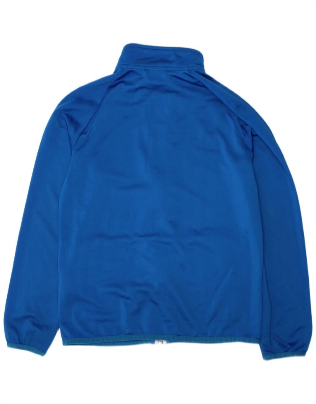 ADIDAS Boys Tracksuit Top Jacket 9-10 Years Blue Polyester