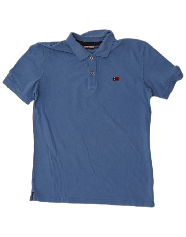 Napapijri Mens Polo Shirt Medium Blue