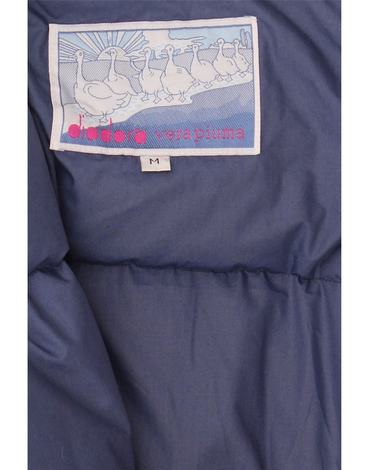 Diadora Mens Hooded Padded Jacket UK 38 Medium Navy Blue