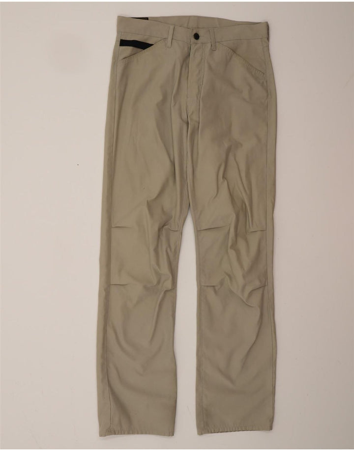 PEPE JEANS Womens Straight Casual Trousers W31 L34 Beige Cotton