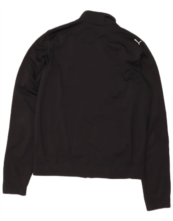 PUMA Womens Tracksuit Top Jacket UK 12 Medium Black Colourblock Polyester