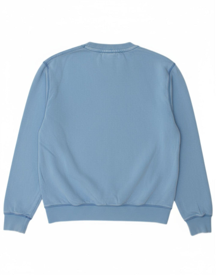 JACK WILLS Mens Graphic Sweatshirt Jumper Medium Blue Cotton