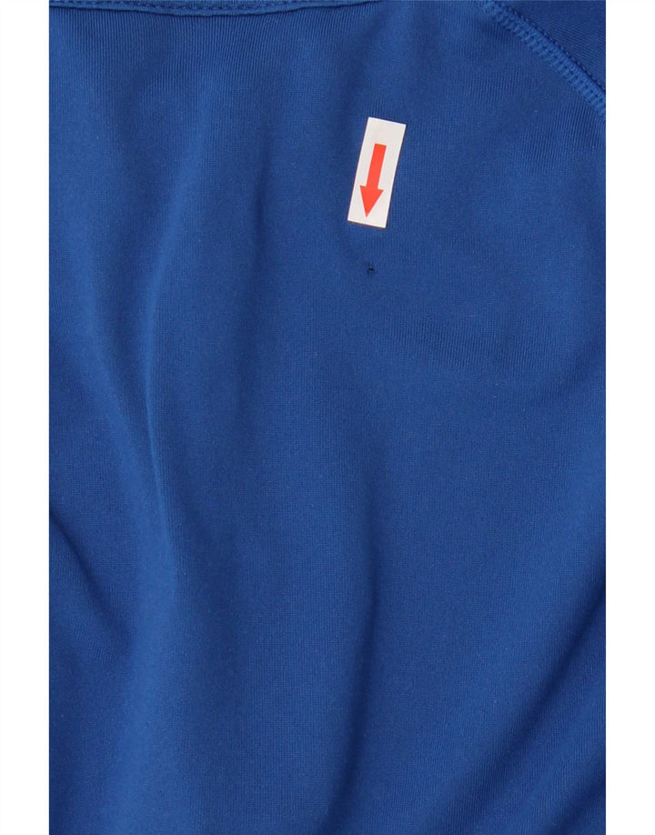 Puma Mens Zip Neck Pullover Tracksuit Top Large Blue Polyester