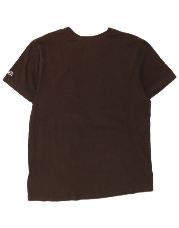 Trussardi Mens Graphic T-Shirt Top XL Brown