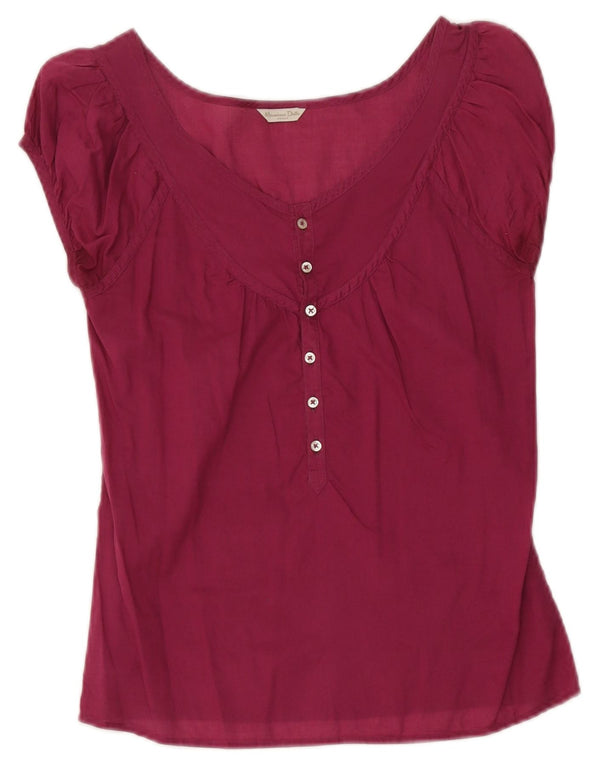 Massimo Dutti Womens Blouse Top EU 36 XS Maroon