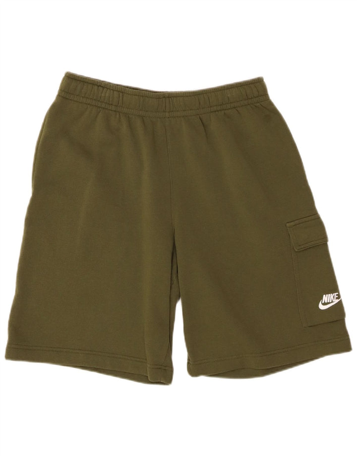 NIKE Mens Sport Shorts Small  Khaki Cotton