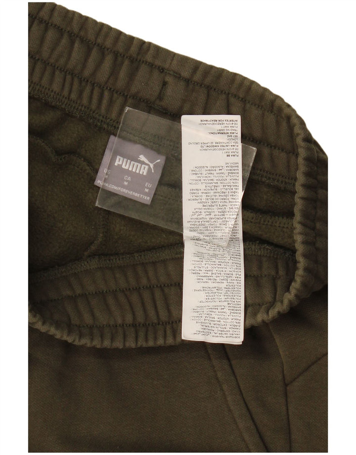 Puma Mens Tracksuit Trousers Joggers Medium Khaki Cotton