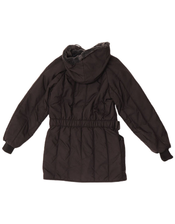 Refrigiwear Girls Hooded Padded Coat 9-10 Years Black Polyamide
