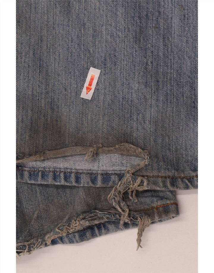 Levi's Mens Straight Jeans W34 L32 Blue Cotton