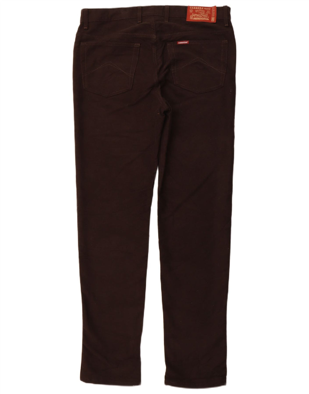 CARRERA Womens Tapered Casual Trousers W36 L34 Brown Cotton