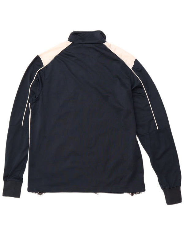 BRUGI Mens Tracksuit Top Jacket Medium Navy Blue Colourblock Polyester