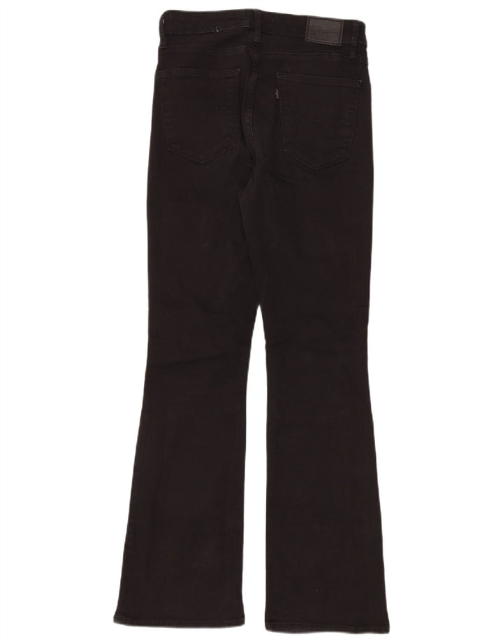 LEVI'S Womens High Rise Bootcut Jeans W29 L30 Black Cotton