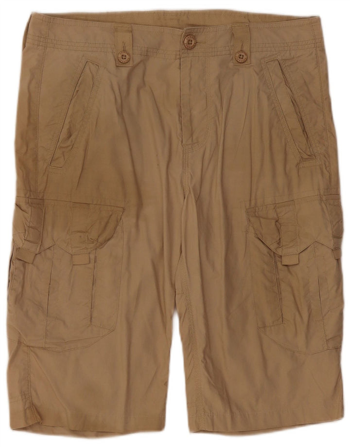 ARMANI EXCHANGE Mens Cargo Shorts W32 Medium Beige Cotton