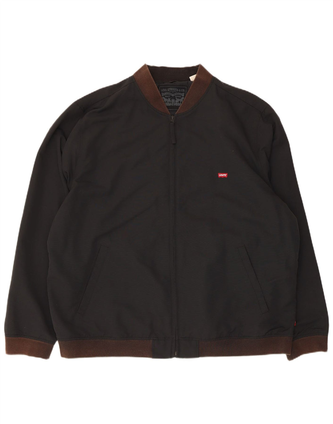 Levi's Mens Bomber Jacket UK 44 2XL Black Polyamide