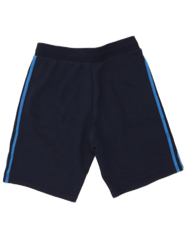 Adidas Boys Graphic Sport Shorts 15-16 Years Navy Blue Cotton