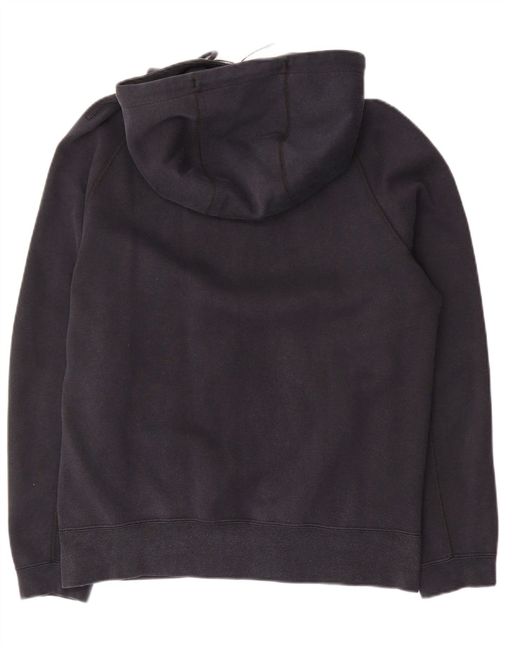Nike Mens Zip Hoodie Sweater Medium Black Cotton
