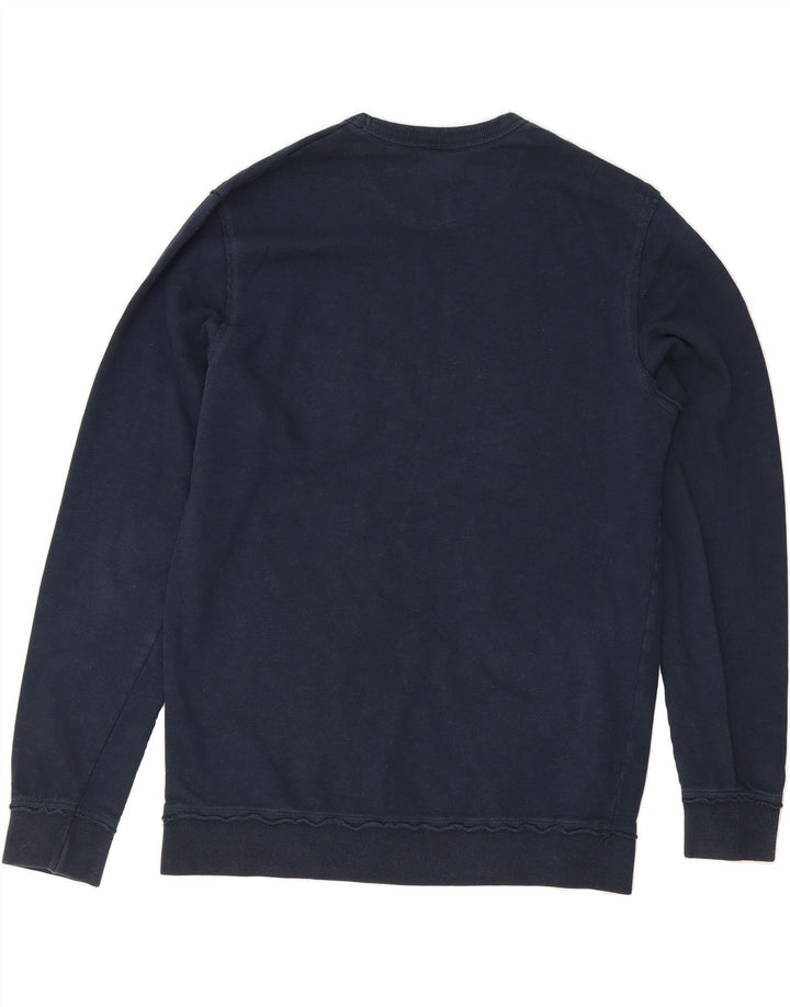 JACK & JONES Mens Sweatshirt Jumper Large Navy Blue Cotton Vintage Jack & Jones and Second-Hand Jack & Jones from Messina Hembry 