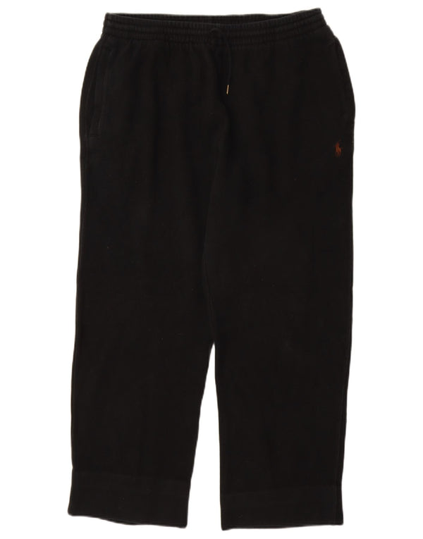 POLO RALPH LAUREN Mens Tracksuit Trousers Medium  Black Cotton