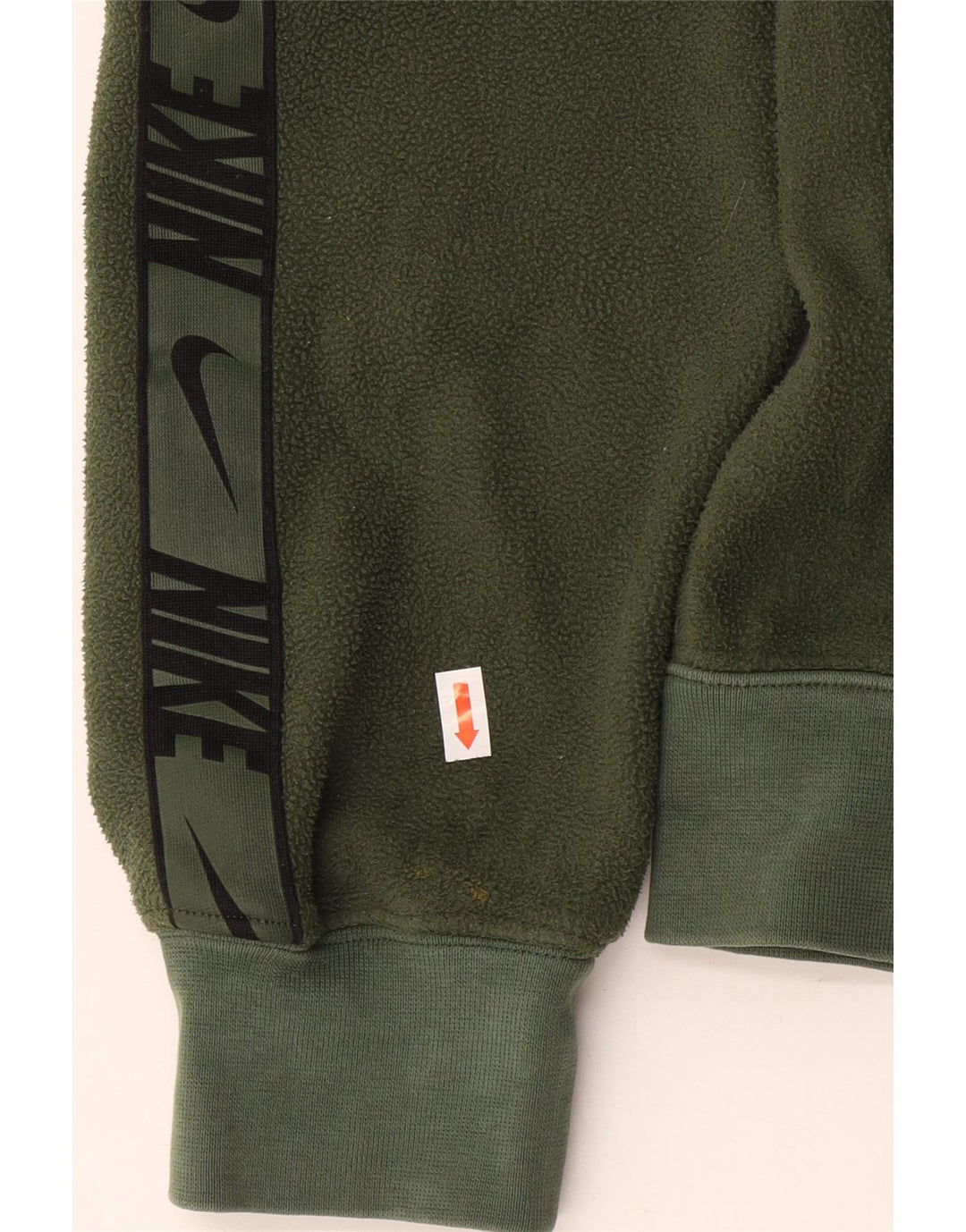 NIKE Mens Therma-Fit Graphic Hooded Fleece Jumper XS Green Polyester