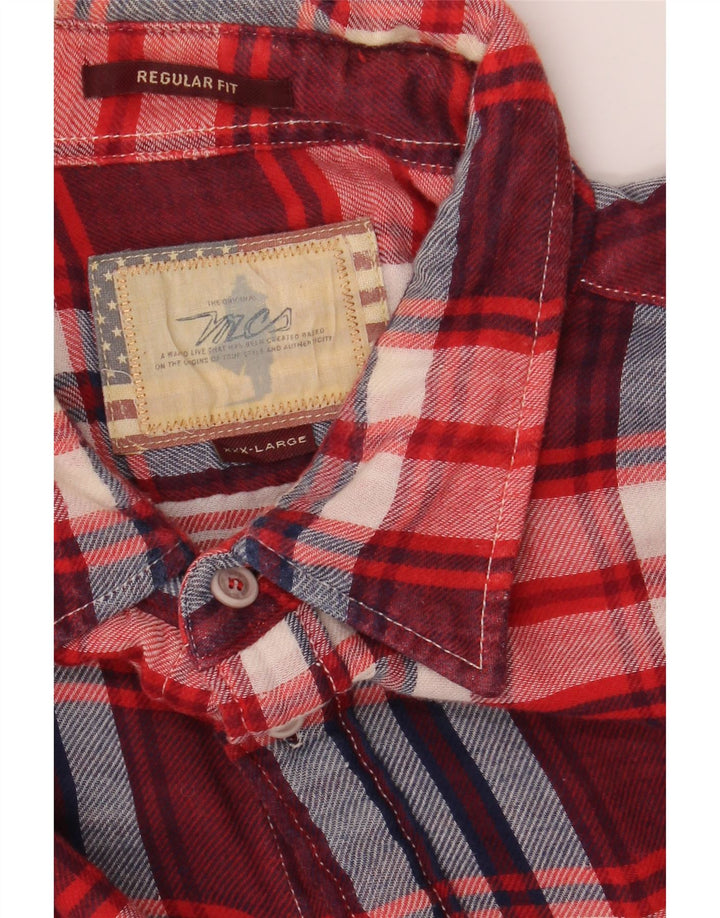 MARLBORO CLASSICS Mens Regular Fit Flannel Shirt 3XL Multicoloured Check