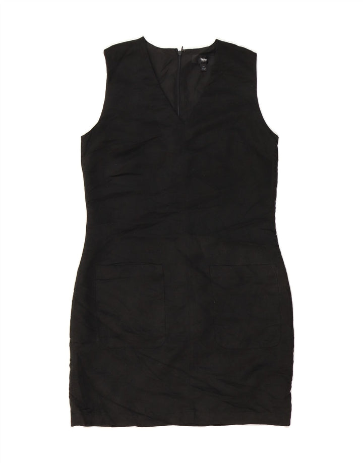 MOSSIMO Womens Sleeveless Bodycon Dress UK 10 Small Black Polyester Vintage Mossimo and Second-Hand Mossimo from Messina Hembry 