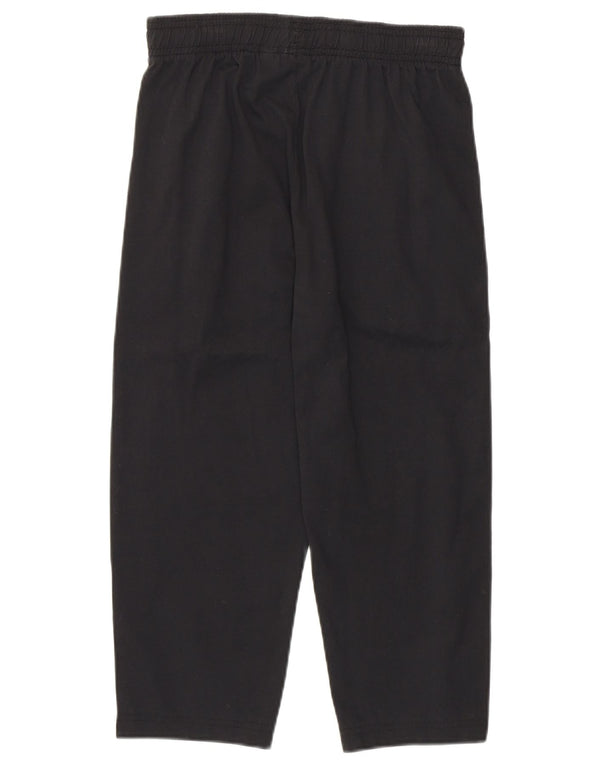 Adidas Womens Capri Tracksuit Trousers UK 12 Medium Black Cotton