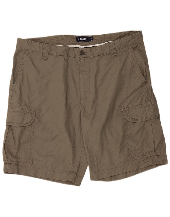 Chaps Mens Cargo Shorts W38 XL Grey Cotton